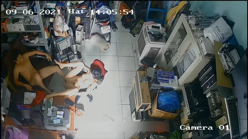 Vợ yêu Ông xã Trả bài nhau trong của buồi máy tính